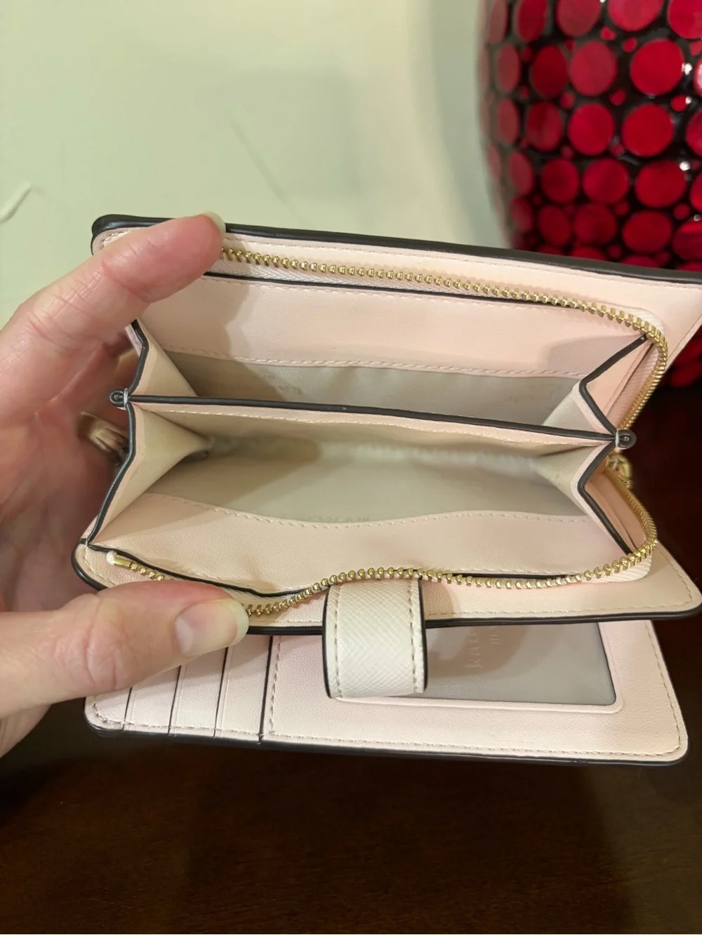 kate spade Madison Strawberry Garden Medium Compact Bifold